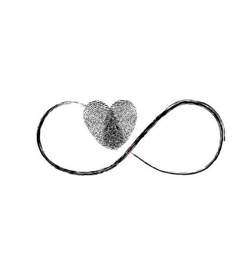 Infinity Heart Drawing