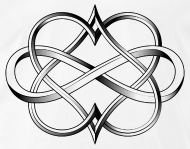 190x149 Double Heart Infinity Tattoo Men's Premium T Shirt Spreadshirt