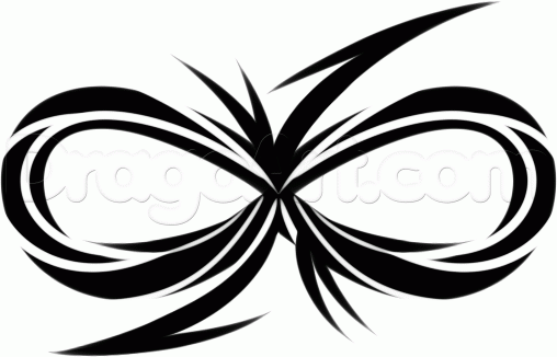 508x326 How To Draw Infinity Symbol, Step