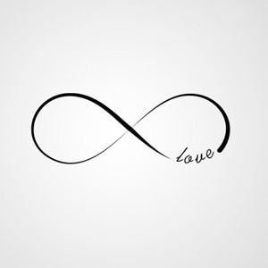 300x300 Infinity Sign Love Quote Sizes Reusable Stencil Modern Romantic