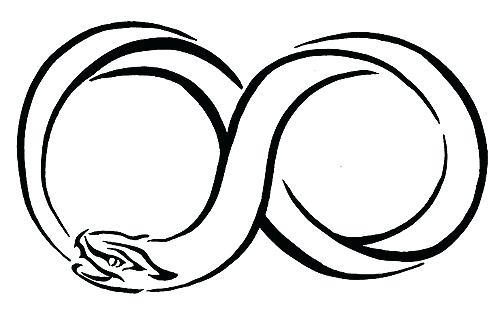 500x309 Infinity Sign Coloring Pages Symbol Drawing Playanamehelp