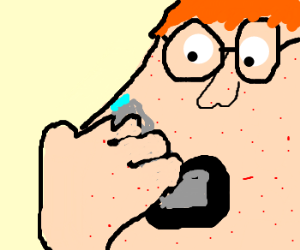 300x250 nerd with his asthma inhaler