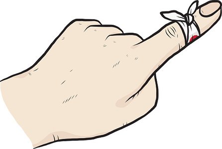 446x300 Finger Injury Premium Clipart