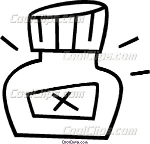 300x289 Ink Bottle Vector Clip Art
