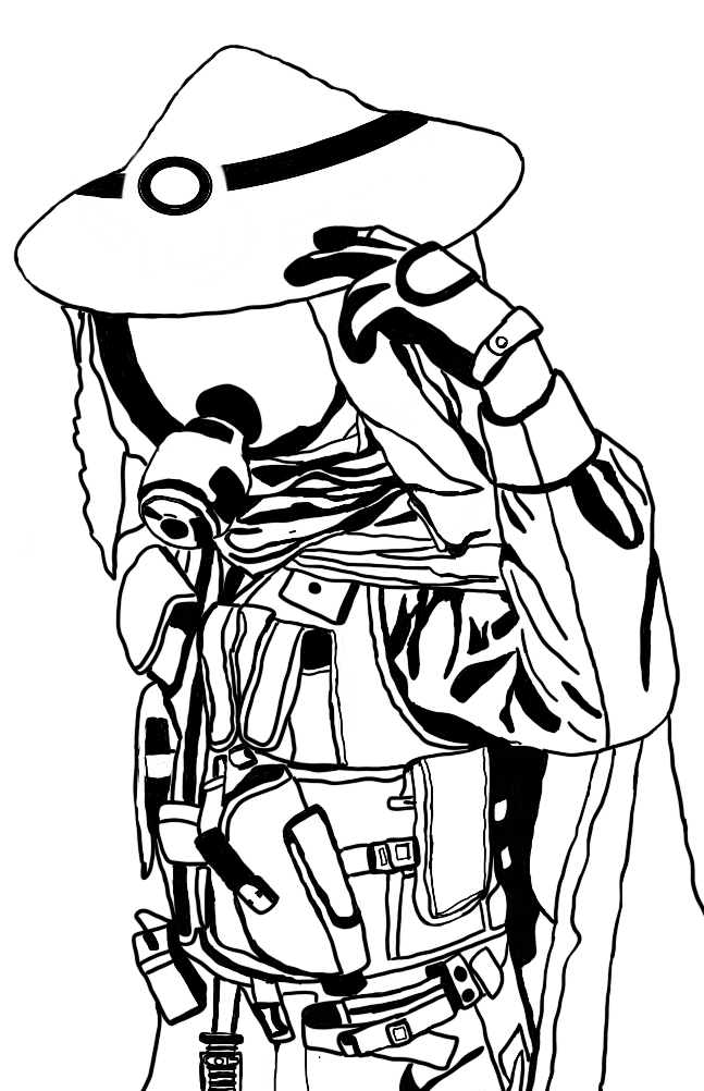 647x1002 Desert Punk Pen And Ink Drawing Done