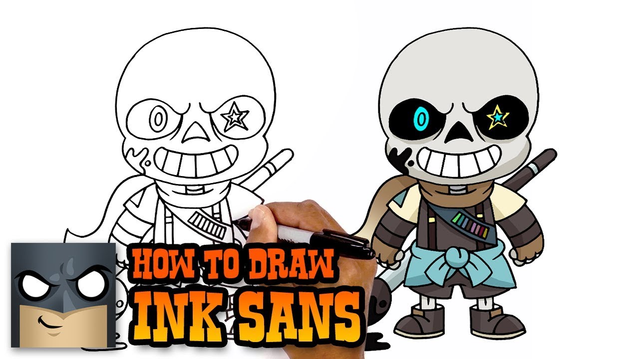 1280x720 How To Draw Ink Sans Undertale