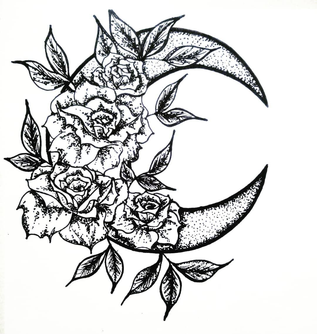1080x1139 Rose Black And White Art Drawing Heart Black Ink Dotwork