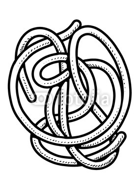 283x400 Spaghetti, Pasta Illustration, Drawing, Engraving, Ink, Line Art