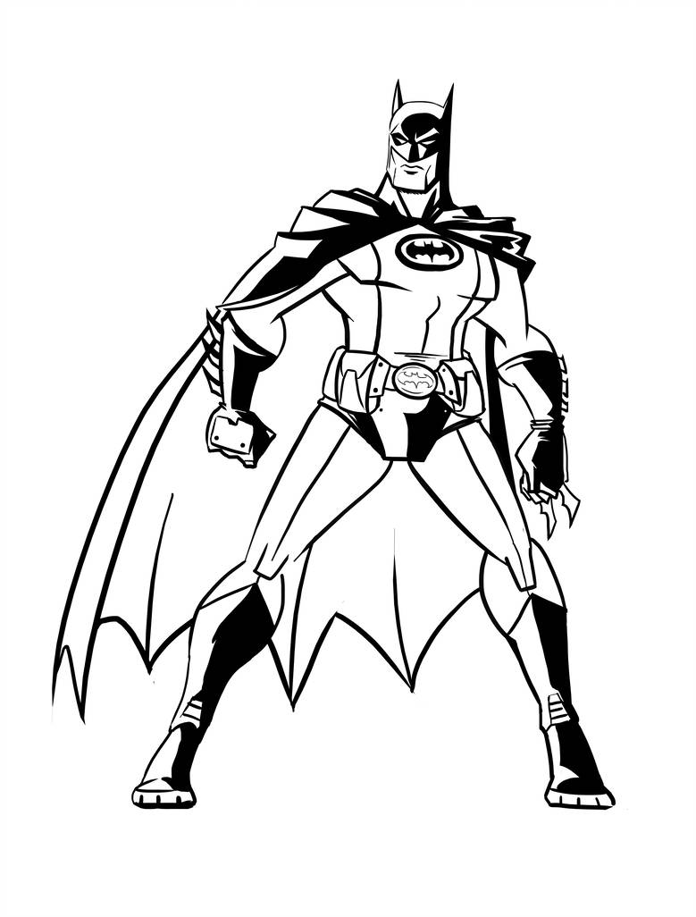 779x1026 Batman Ink Line Art