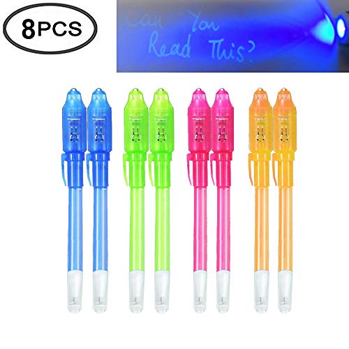 500x500 Invisible Ink Pen, Spy Pen Secret Message Writer With Uv Light