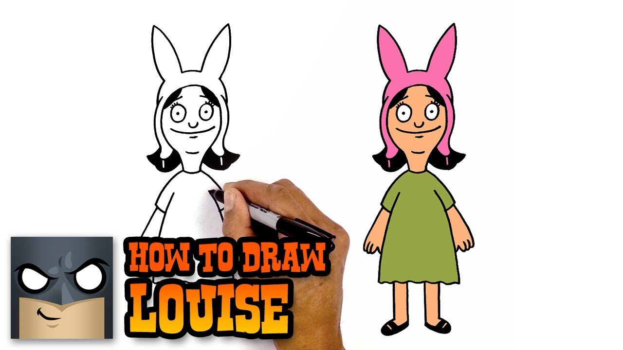 1280x720 how to draw louise bob's burgers awesome step