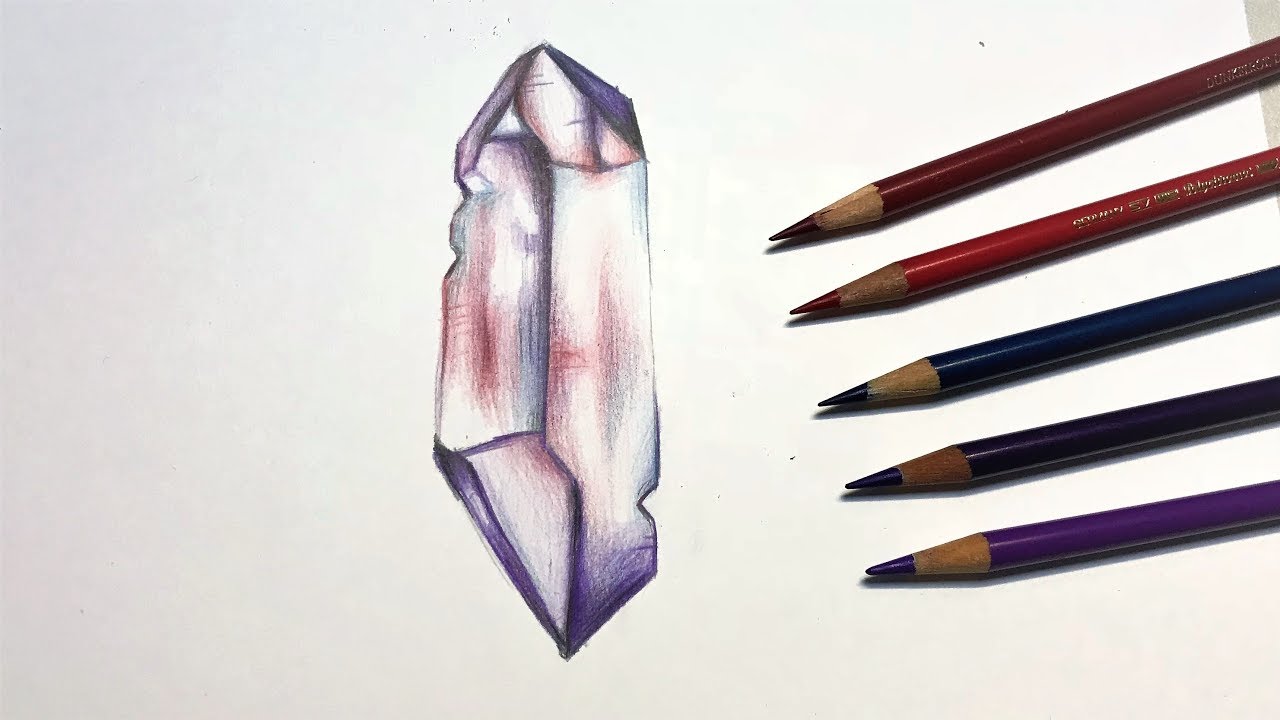 1280x720 How To Draw A Crystal! Step