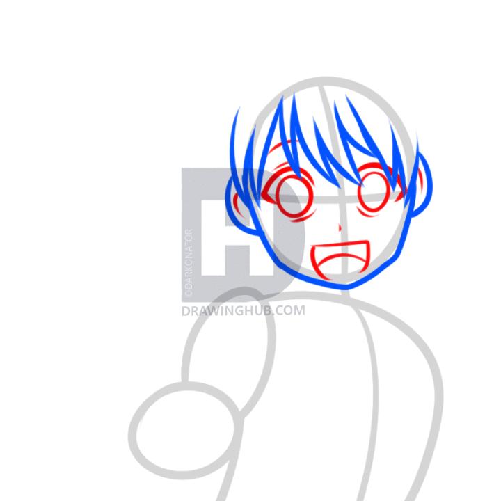 710x720 how to draw aladdin from magi, step