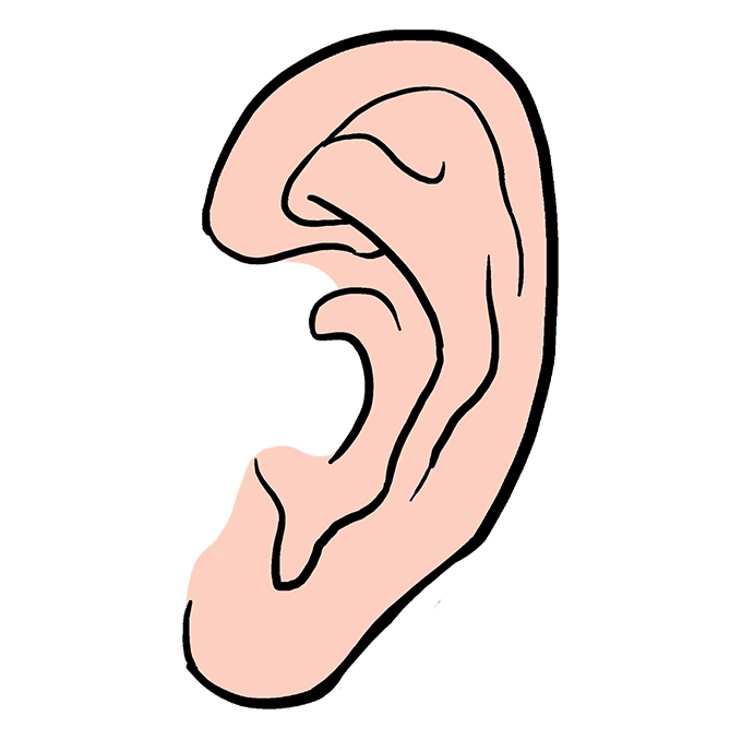 680x678 How To Draw An Ear Really Easy Drawing Tutorial