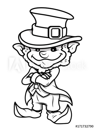 369x500 Happy Innocent Leprechaun Character Drawing