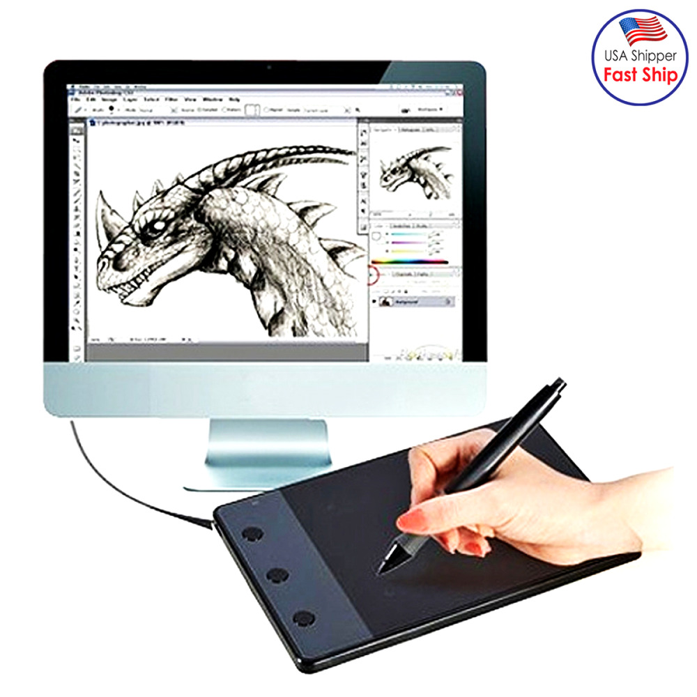1000x1000 huion pc input device drawing tablet pen digital