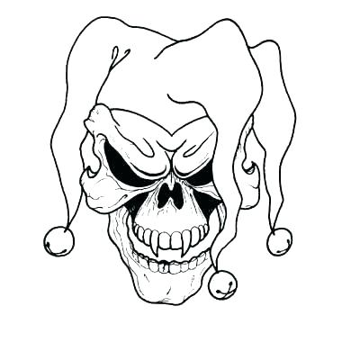 380x380 Scary Clowns To Draw How Creepy Clowns Drawings