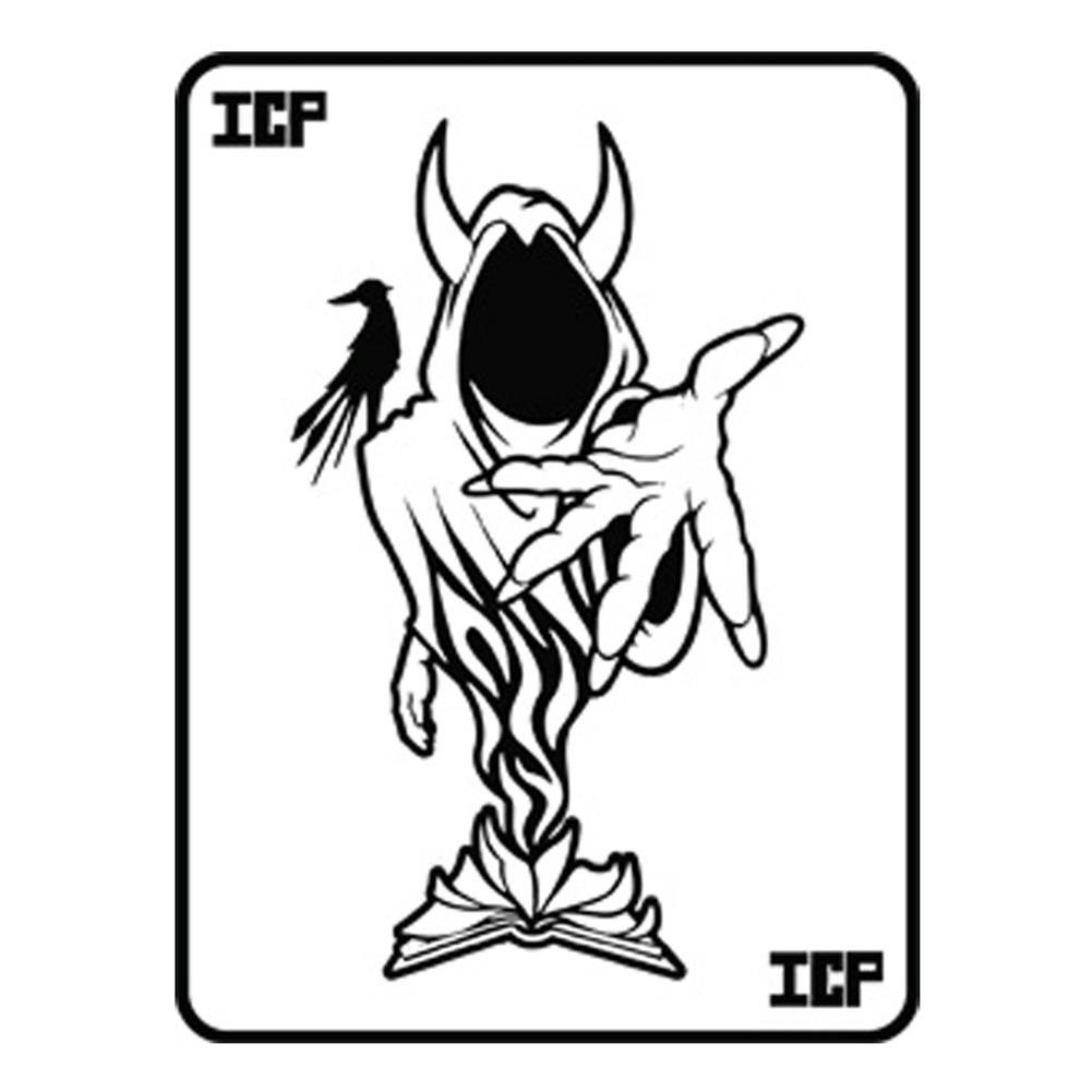 1001x1001 insane clown posse black ghost card rub on sticker