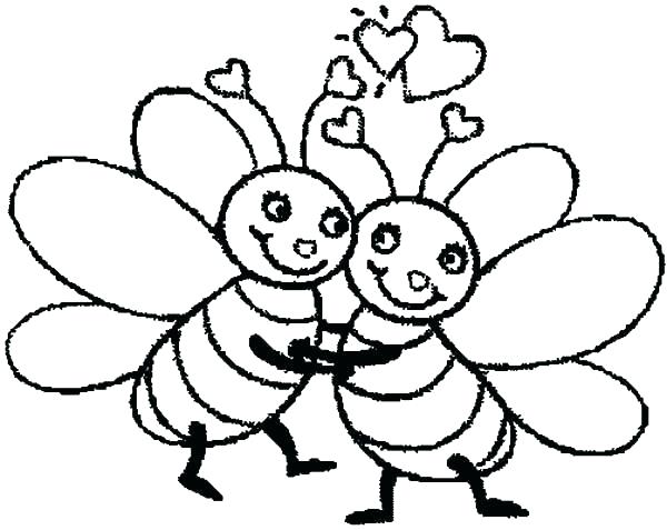 600x477 How To Draw A Bumblebee Bumble Bee Pictures To Color Bumble Bee