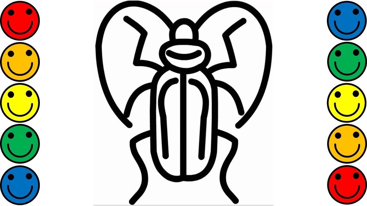 1280x720 How To Draw An Insect For Kids Insect Drawing For Kids