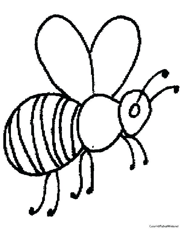 600x756 Bee Coloring Pages
