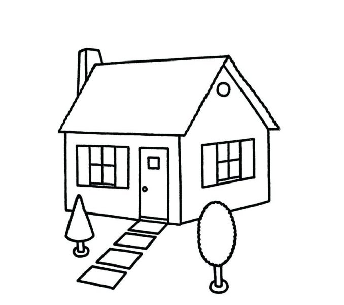 678x600 House Drawing Picture Dream House Drawing Images Inside House