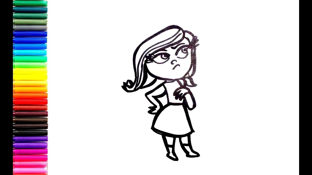 1280x720 How To Draw Disgust From Inside Out