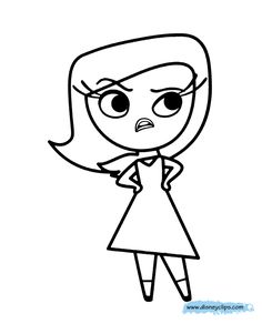 236x301 Inside Out Coloring Pages Free Printable Disgust Pixar