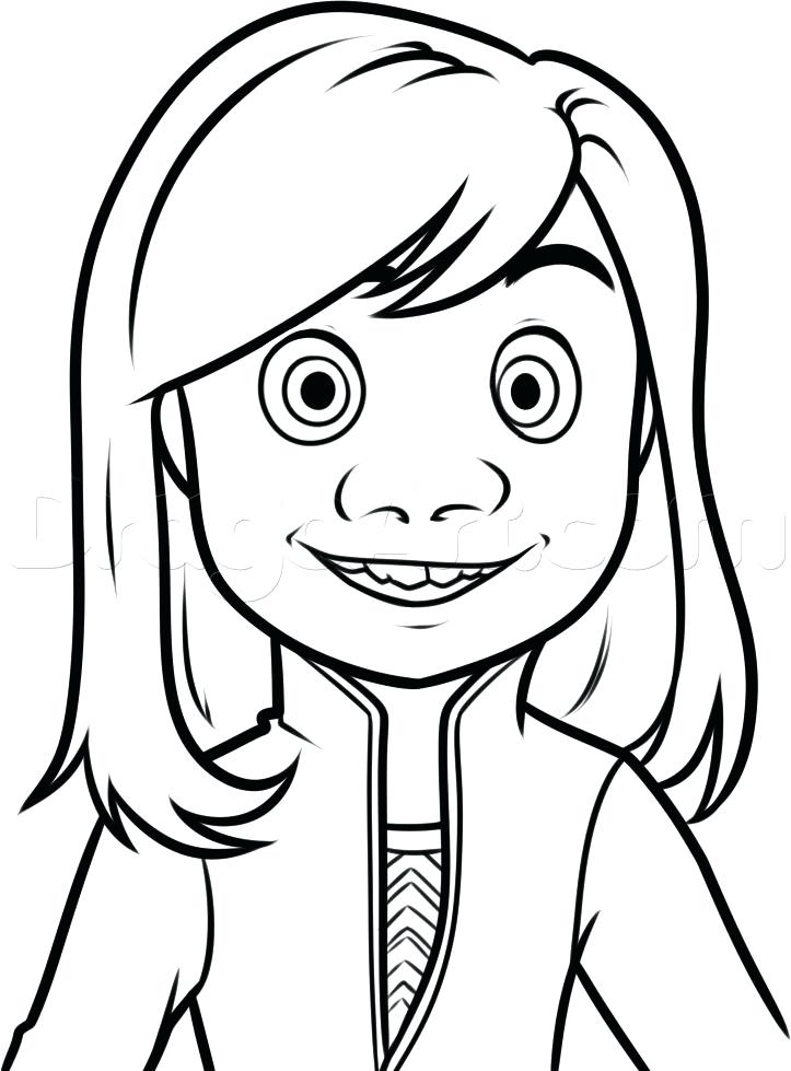 723x979 Inside Out Coloring Pages All Characters Joy