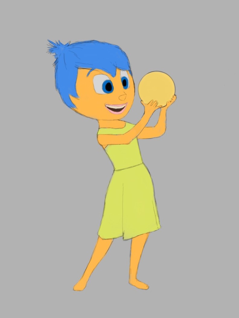 792x1051 How To Draw Joy From Inside Out