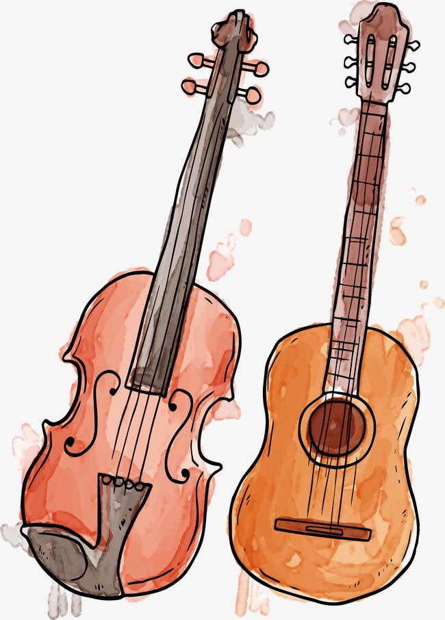 650x906 Vector Drawing Musical Instruments, Vector, Watercolor, Musical