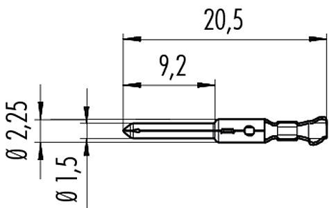 474x300 male contact reel of pieces for awg wire gold binder usa