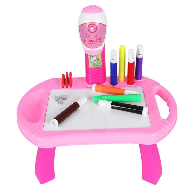 640x640 children's intelligent projection painting machine kids drawing