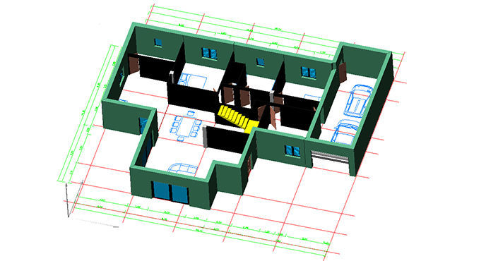 705x370 Interior Design Software Drawing For Concrete Structures