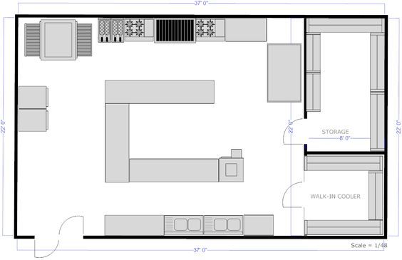 564x365 Kitchen Design Bistro Plan Elevation