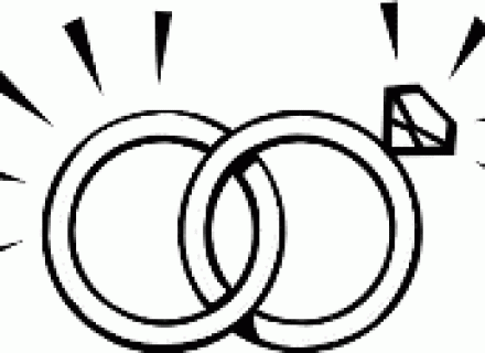 440x320 Interlocking Wedding Rings Clipart, Free Download Clipart