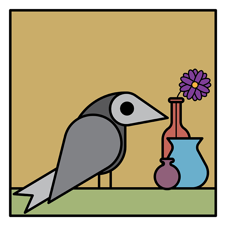 787x787 Crow Intermediate Drawing Exam Abhijit Kalan