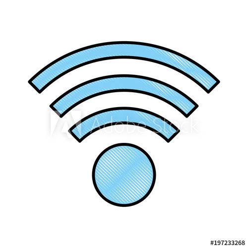 500x500 wifi internet connection signal wireless icon vector illustration