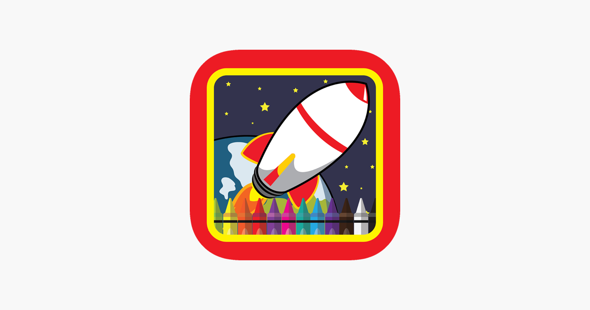 1200x630 game for family coloring spacecraft drawing on the app store