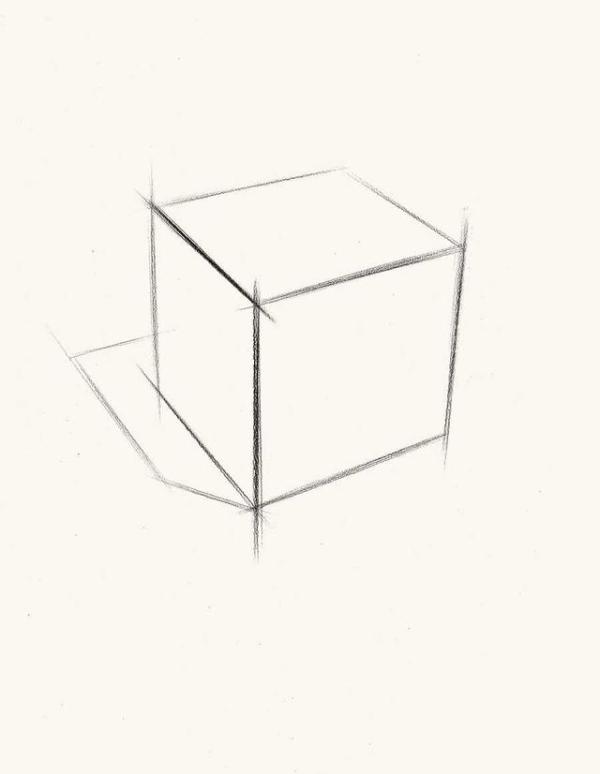 600x774 Sketch Basic Introduction, The Drawing Of The Square In Plan View