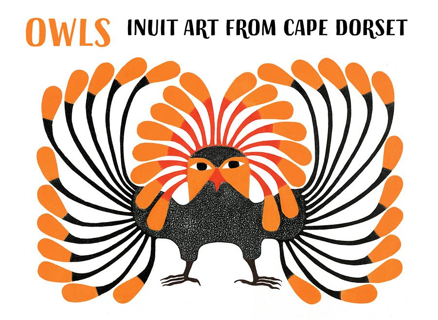 900x658 owls inuit art from cape dorset boxed notecards