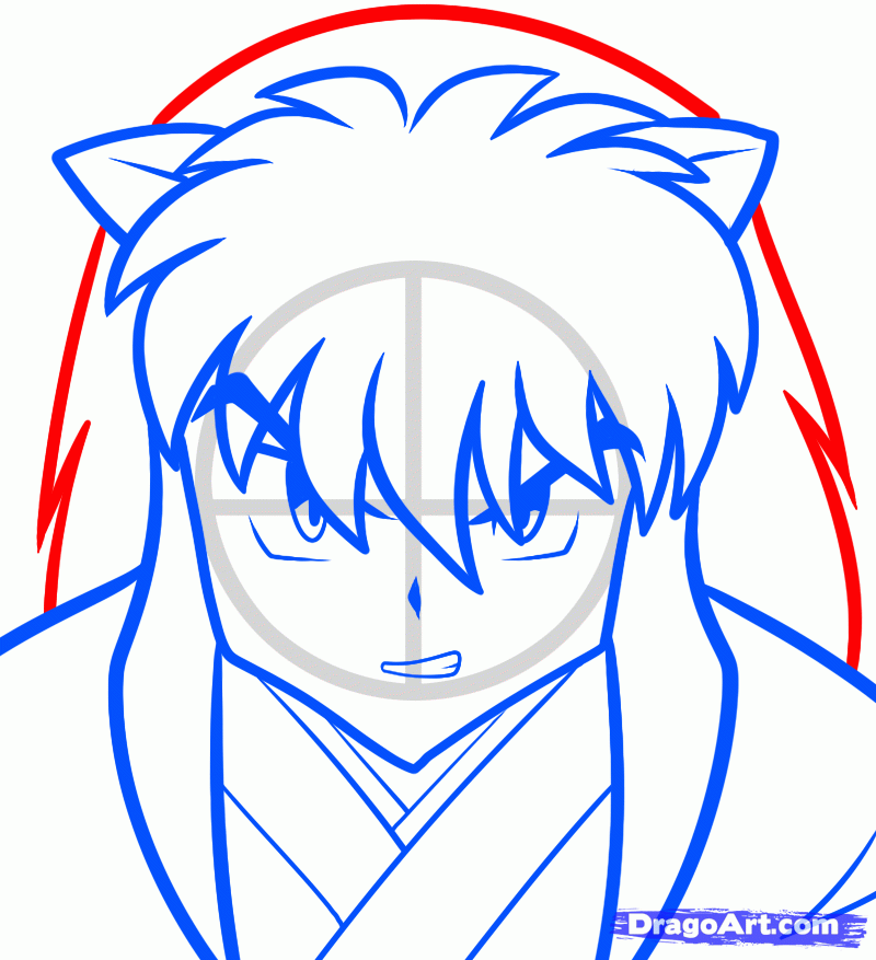 800x877 How To Draw Inuyasha Easy, Step