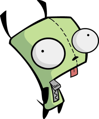320x383 how to draw gir from invader zim step