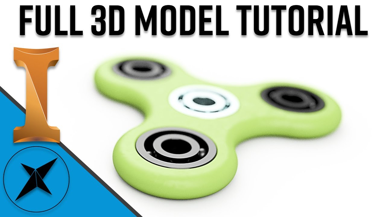 1280x720 fidget spinner model full tutorial autodesk inventor