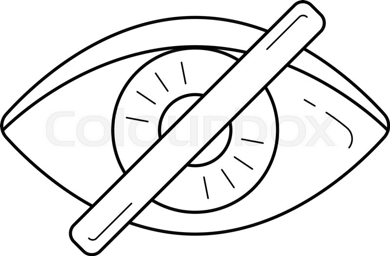 800x527 Invisible Vector Line Icon Isolated On Stock Vector Colourbox