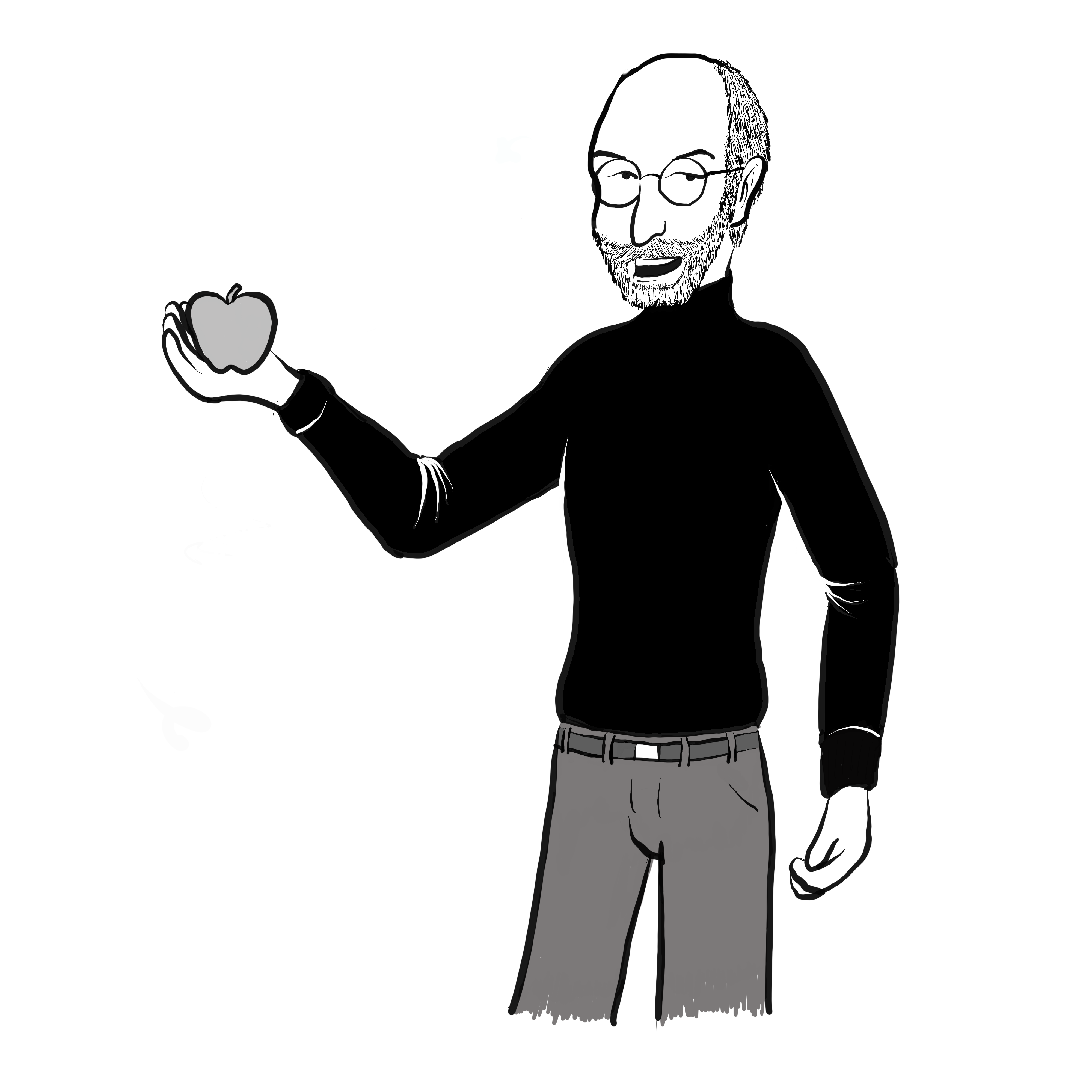 4000x4000 Steve Jobs Cartoon