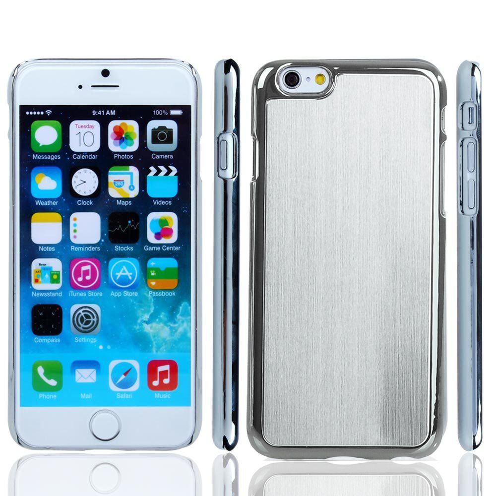 1000x1000 Luxury Wire Drawing Metal Aluminum Plated Hard Case Cover