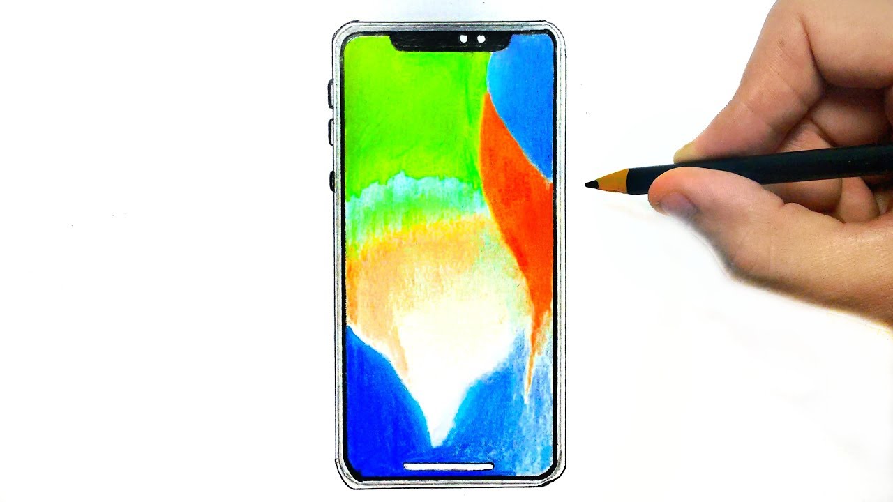 1280x720 Drawing And Coloring A Iphone X Max