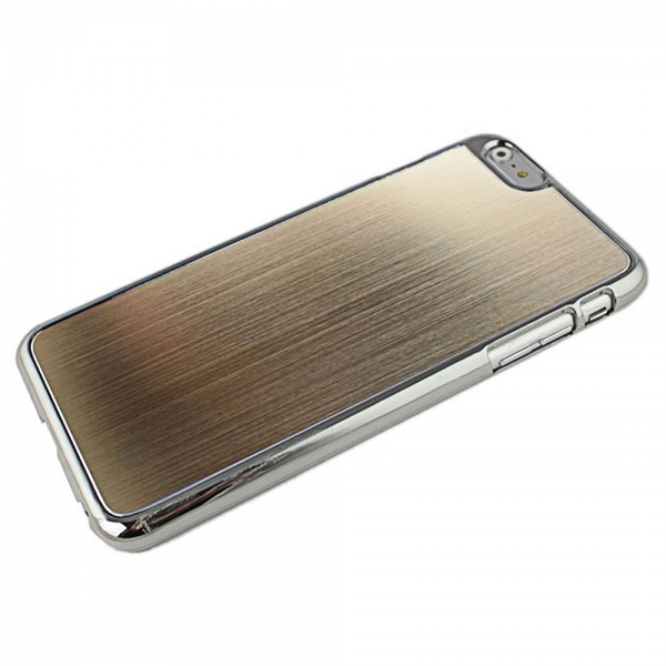 600x600 wire drawing titanium alloy back protective case for iphone