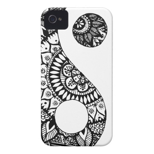 540x540 doodle yin yang hand drawn case mate iphone case